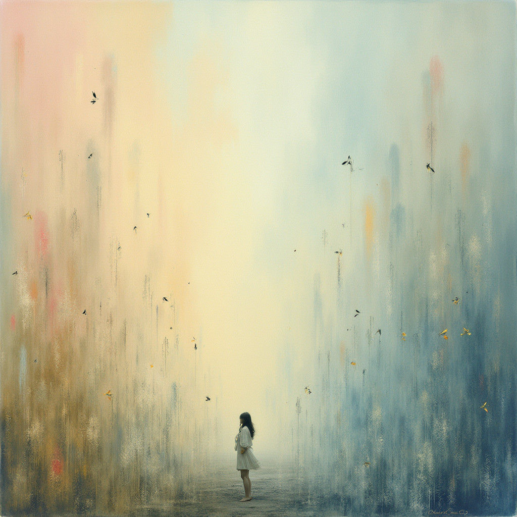 Ethereal Dreamlike Scene in Pastel Hues