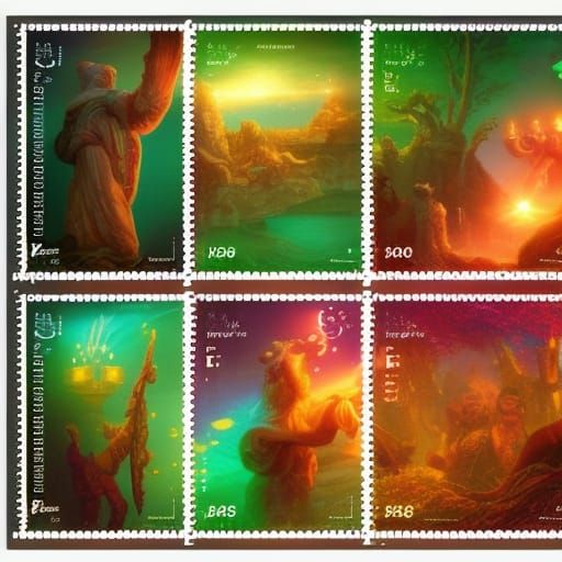 Magical postage stamps