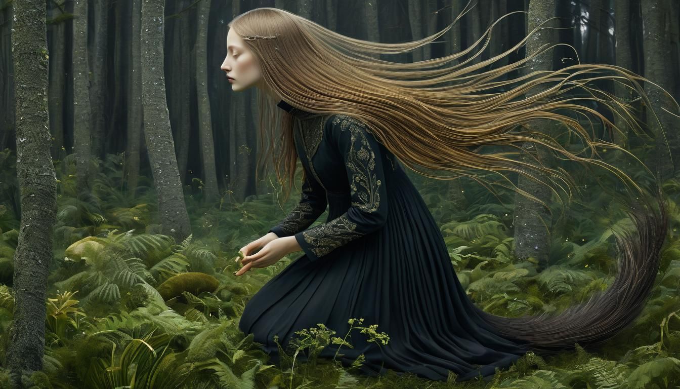 Surreal Collage of Mythical Creatures in Digital Art