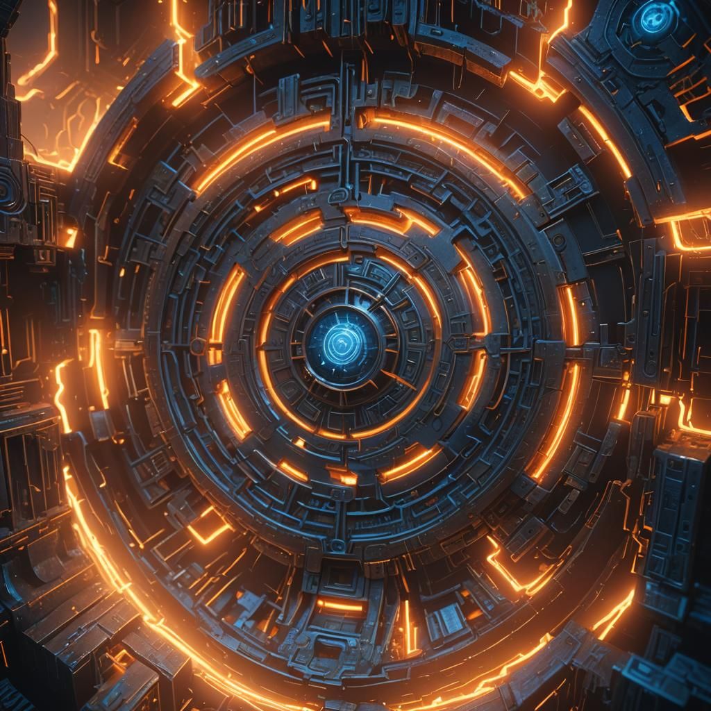 Epic Fantasy Core in Radiant Blues and Gold