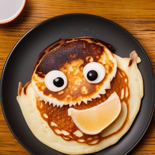 Dragon Pancake: Detailed Professional Food Photography
