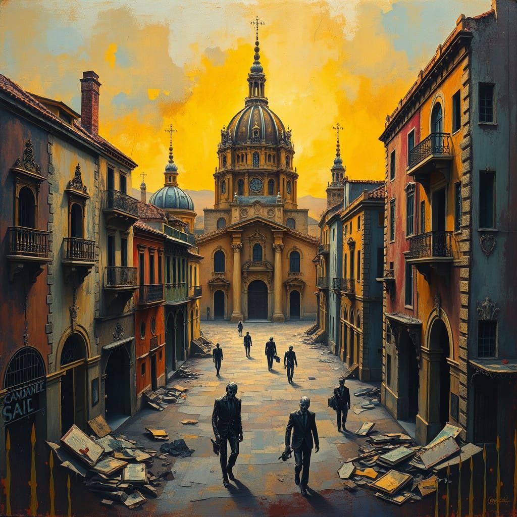 Baroque Decay in Cataluña: Eerie Luxury Amidst Ruin