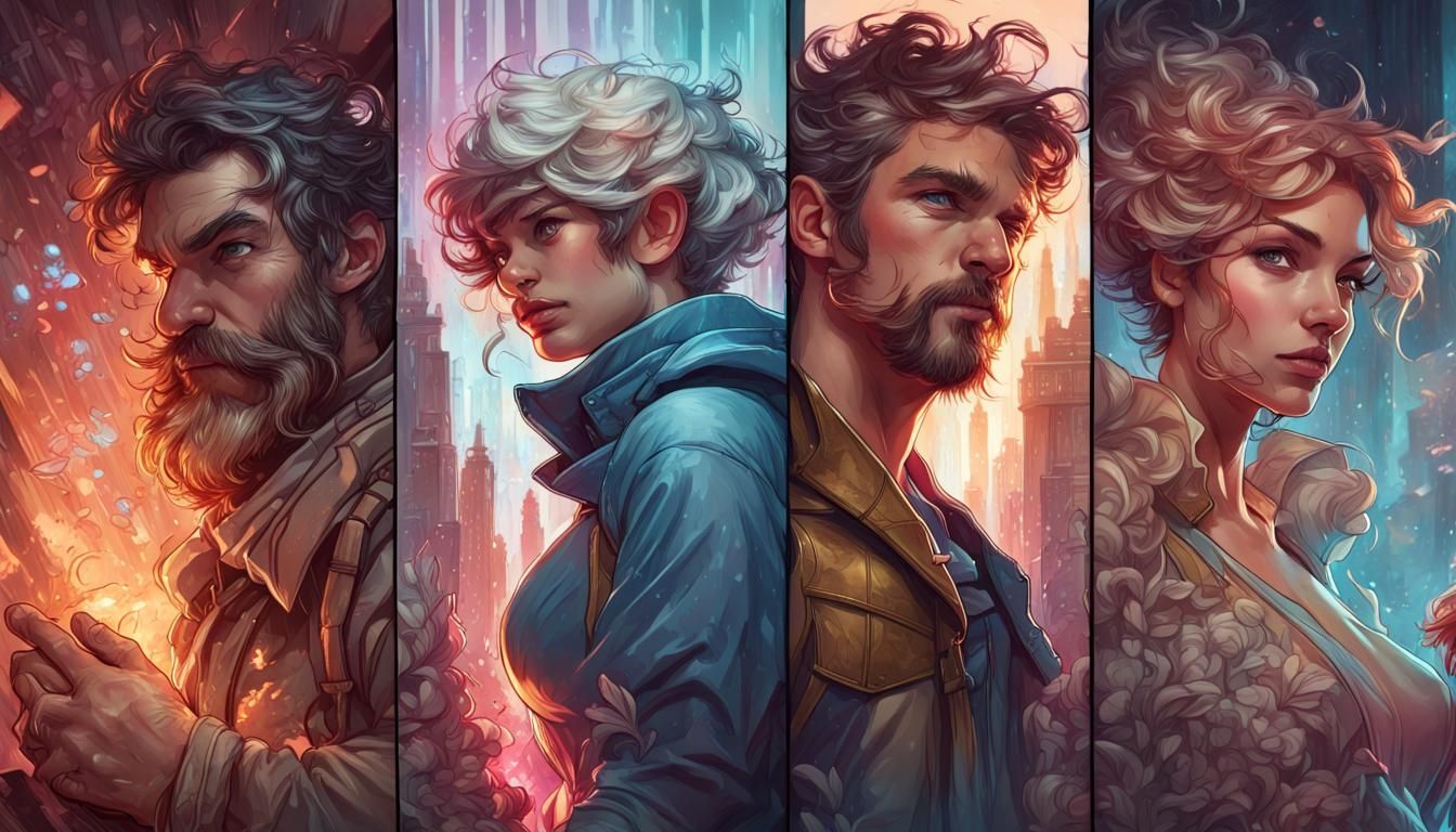 Cute Gremlin Portrait in Comic Book Style