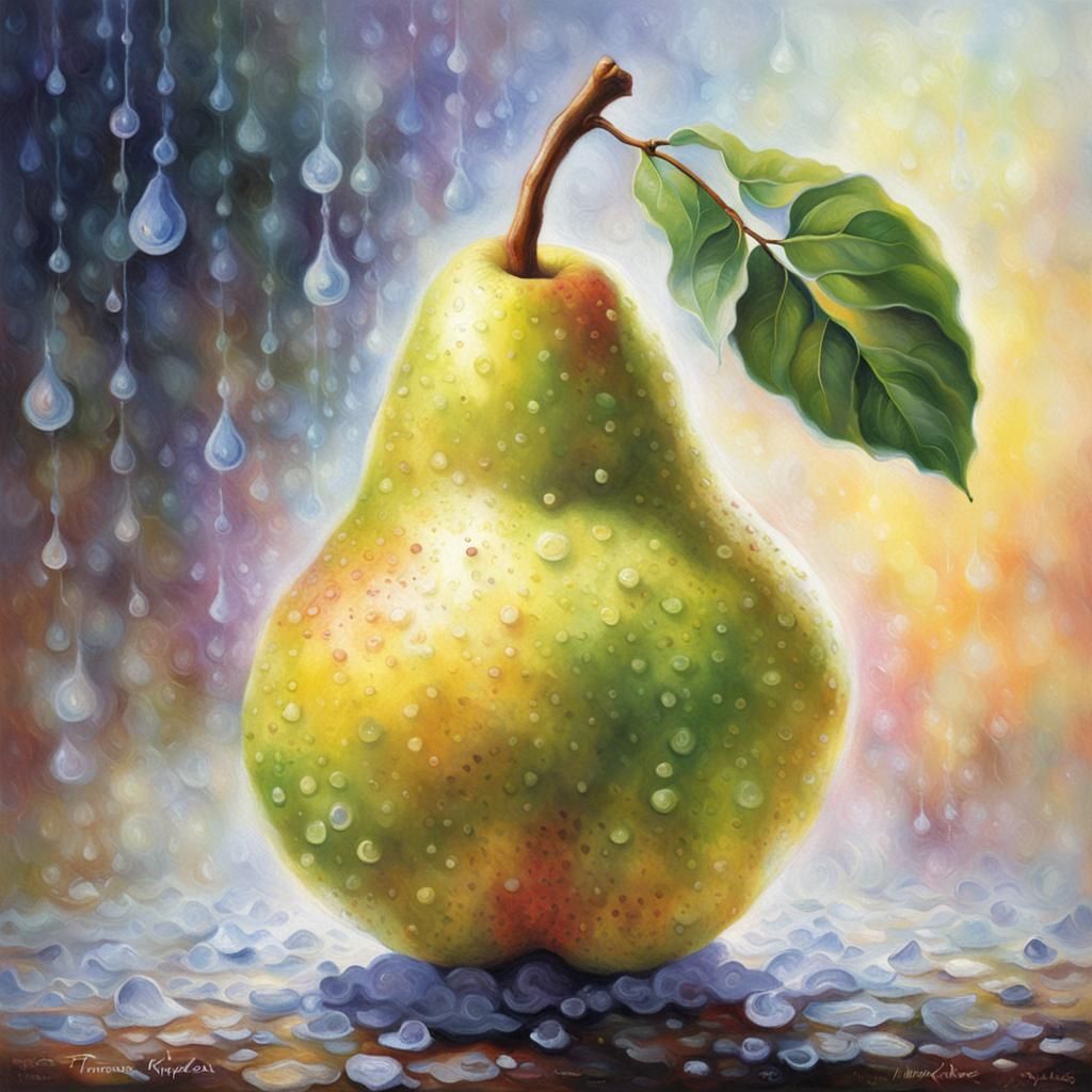 Juicy Pear in Ethereal Fantasy Style