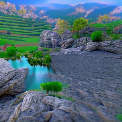 Stunning 8K 3D Landscape Rendering