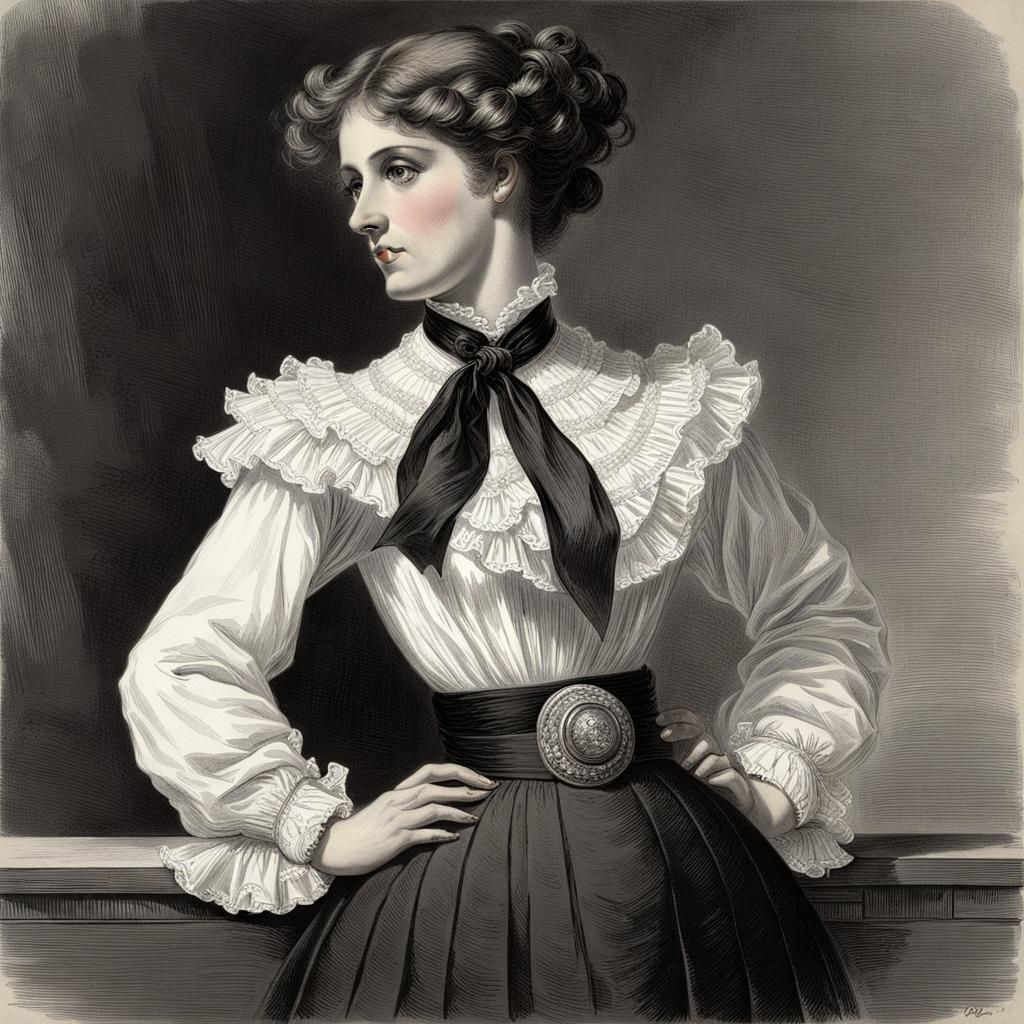 Victorian Woman - print