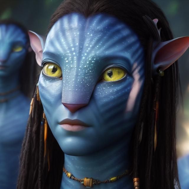 Neytiri Avatar: A Feminine Na'vi Portrait