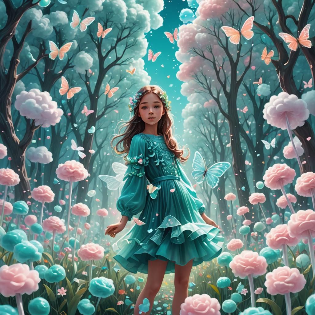 Candy Garden with Jello Flowers and Jelly Butterflies