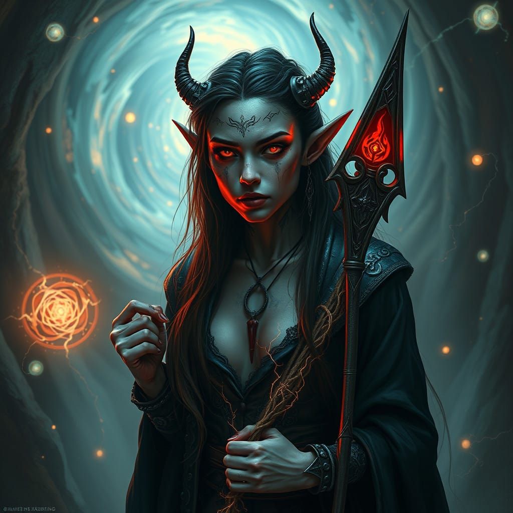 Dark Elf Mystic Embodies Dimensional Fractures