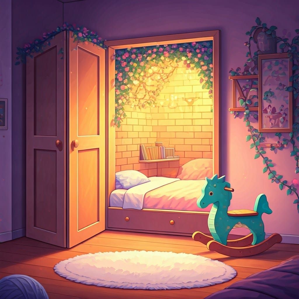 Magical Game Room Hidden in Girl's Pink Bedroom