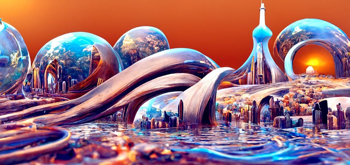 River Flows Through Glass City Universe