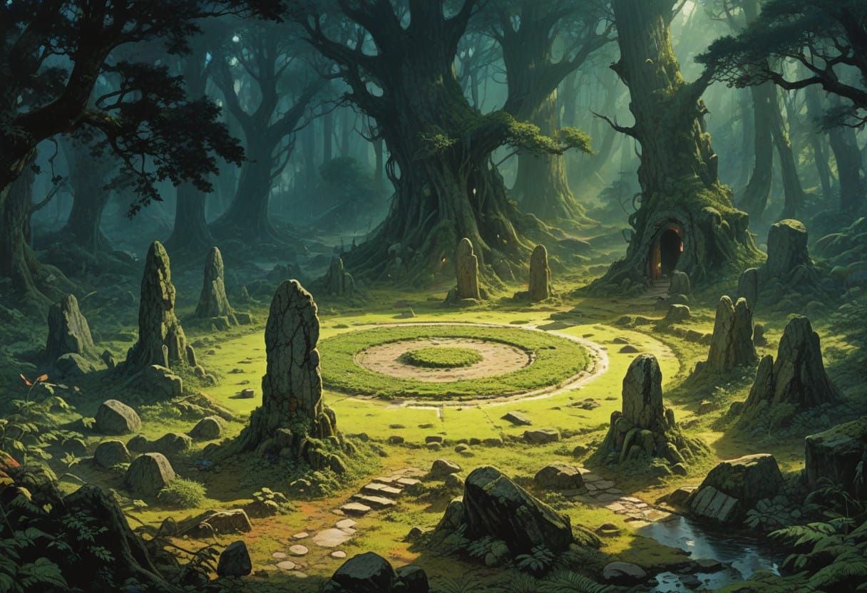 Ethereal Faerie Portal in Ancient Woodland