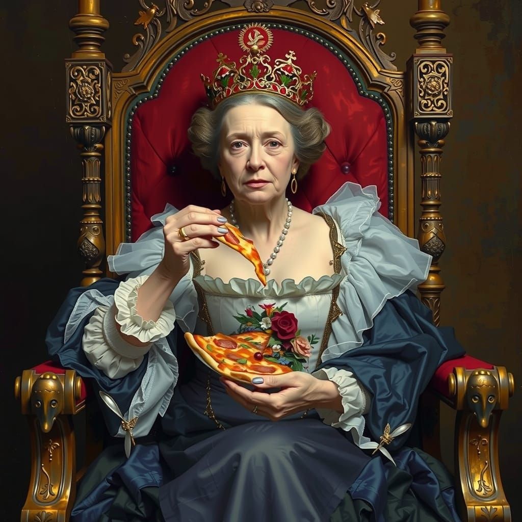 real queens eat pizza