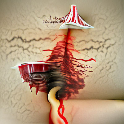 Blood Tornado: A Striking Photo Illustration
