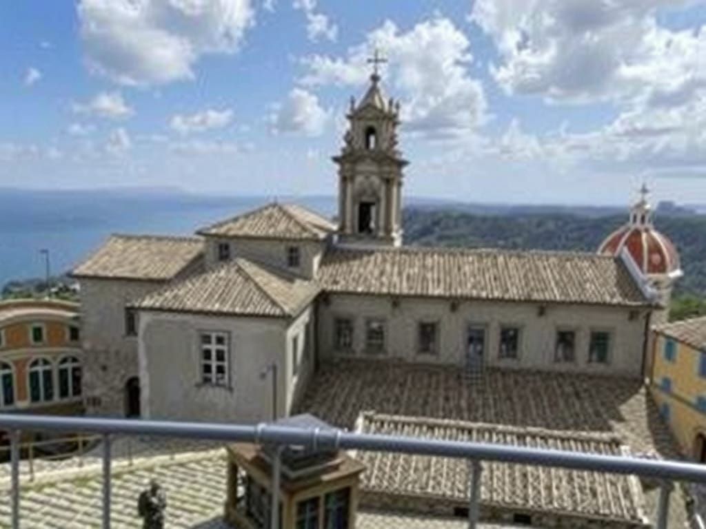 Pontifical Beda College Oil Painting in Golden Hour Light