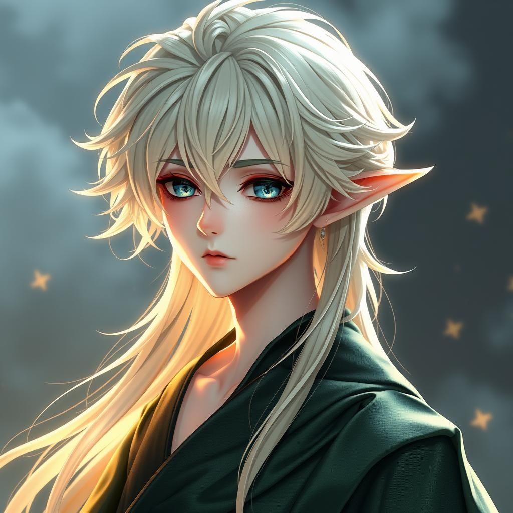 Ethereal Cloud Sylph in 3D Anime Art Style