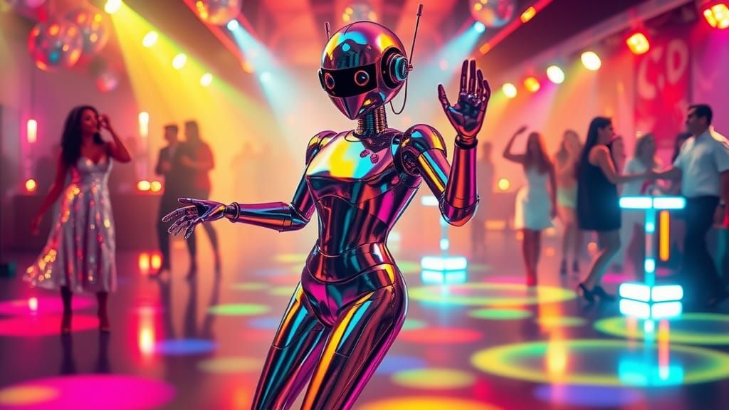 Rosie the Robot Dances at a Disco