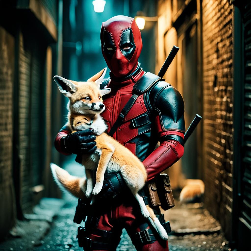 Deadpool and Fennec Fox in Cinematic Realism