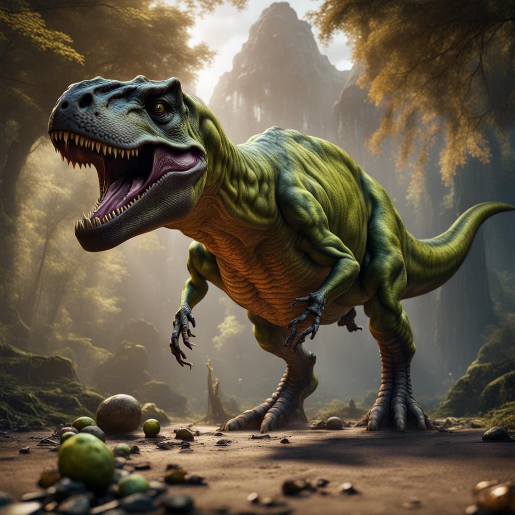 Pickle T-Rex: Detailed Matte Painting in Unreal Engine