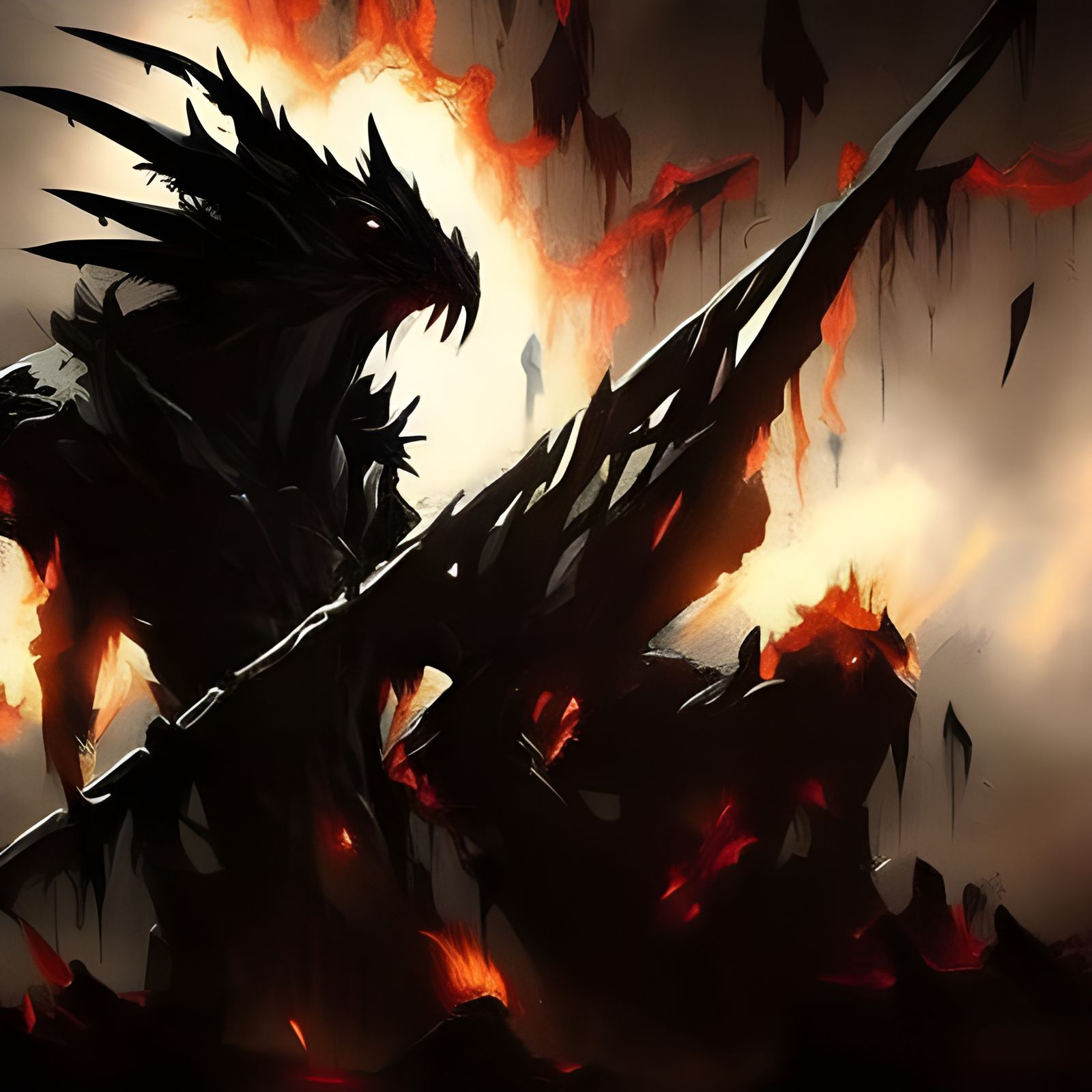 Horror Zombie with Flaming Skeleton Frog