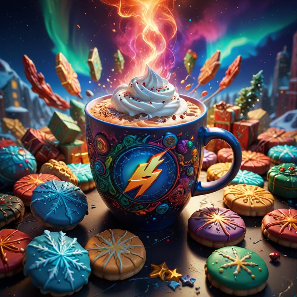 Super Heroes Celebrate Christmas with Vibrant Gifts and Cook...