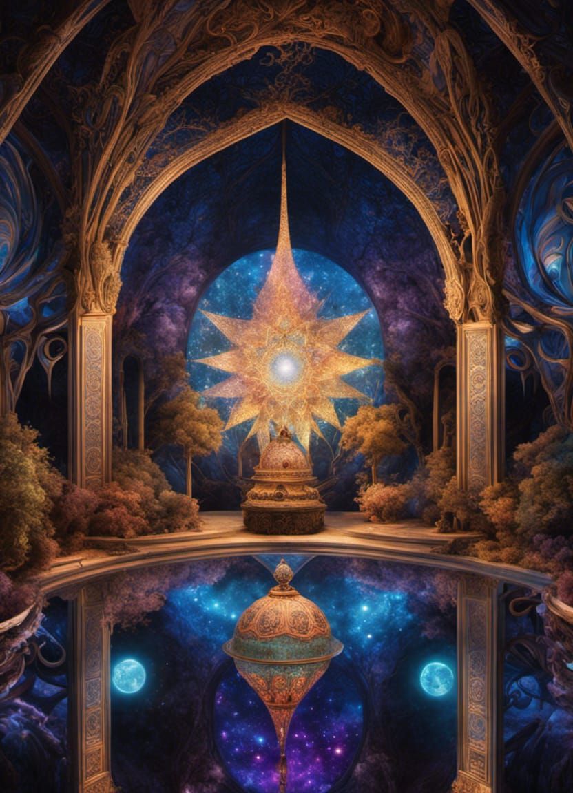 Fairy Wonderland: Dreamcore Astral Brocade Illustration