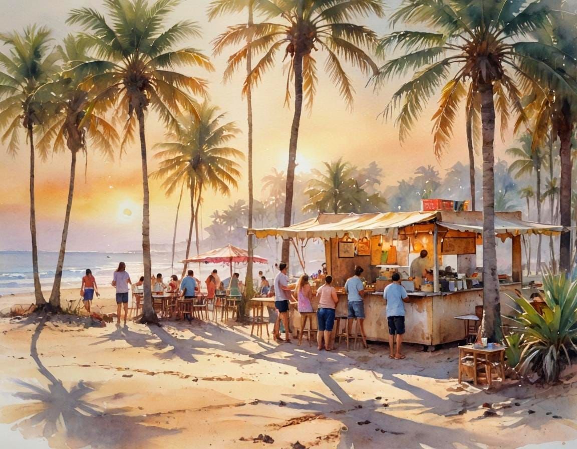 Palm Tree Taco Stand V cc