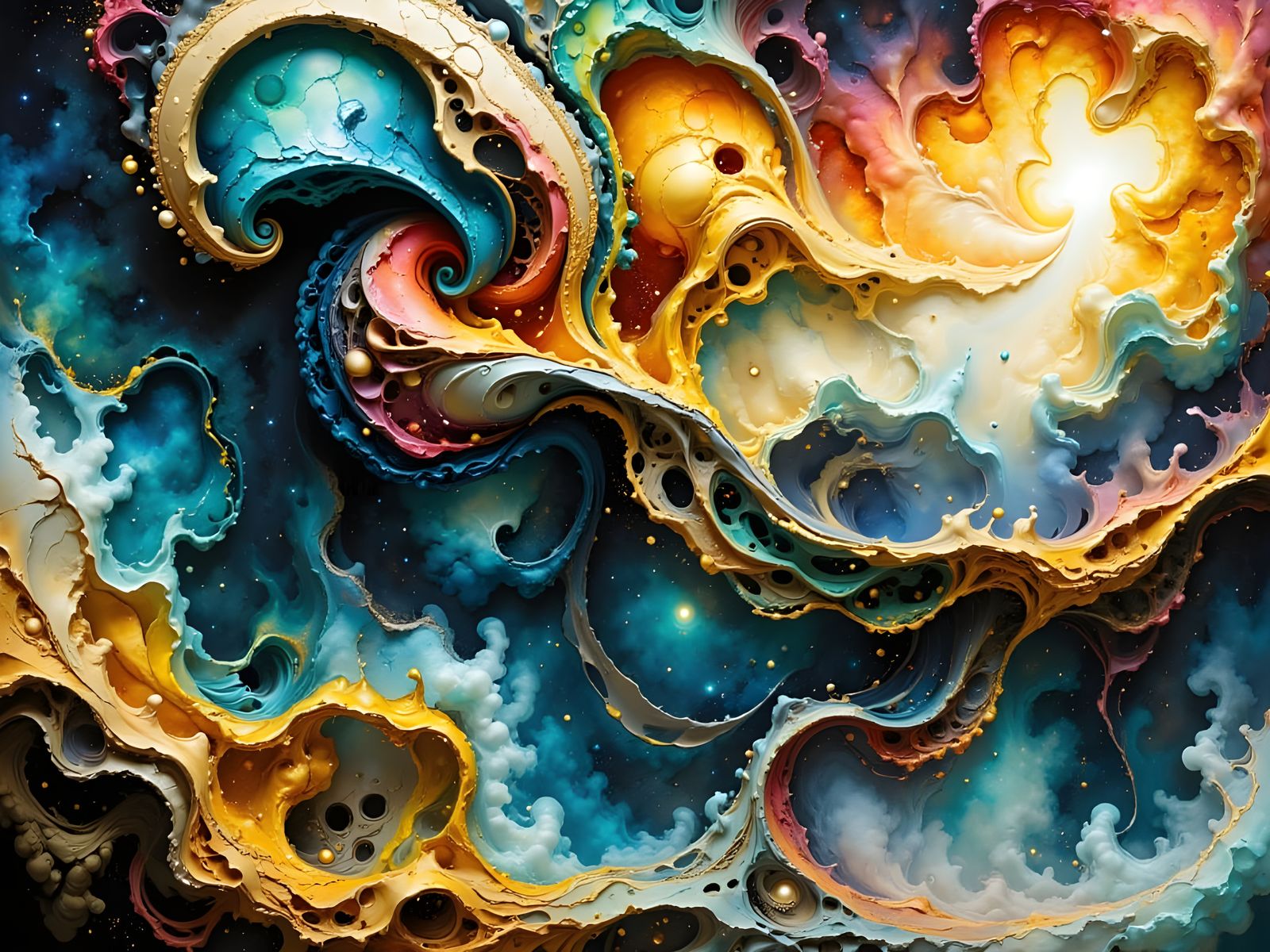 Futuristic Cyborg Cityscape