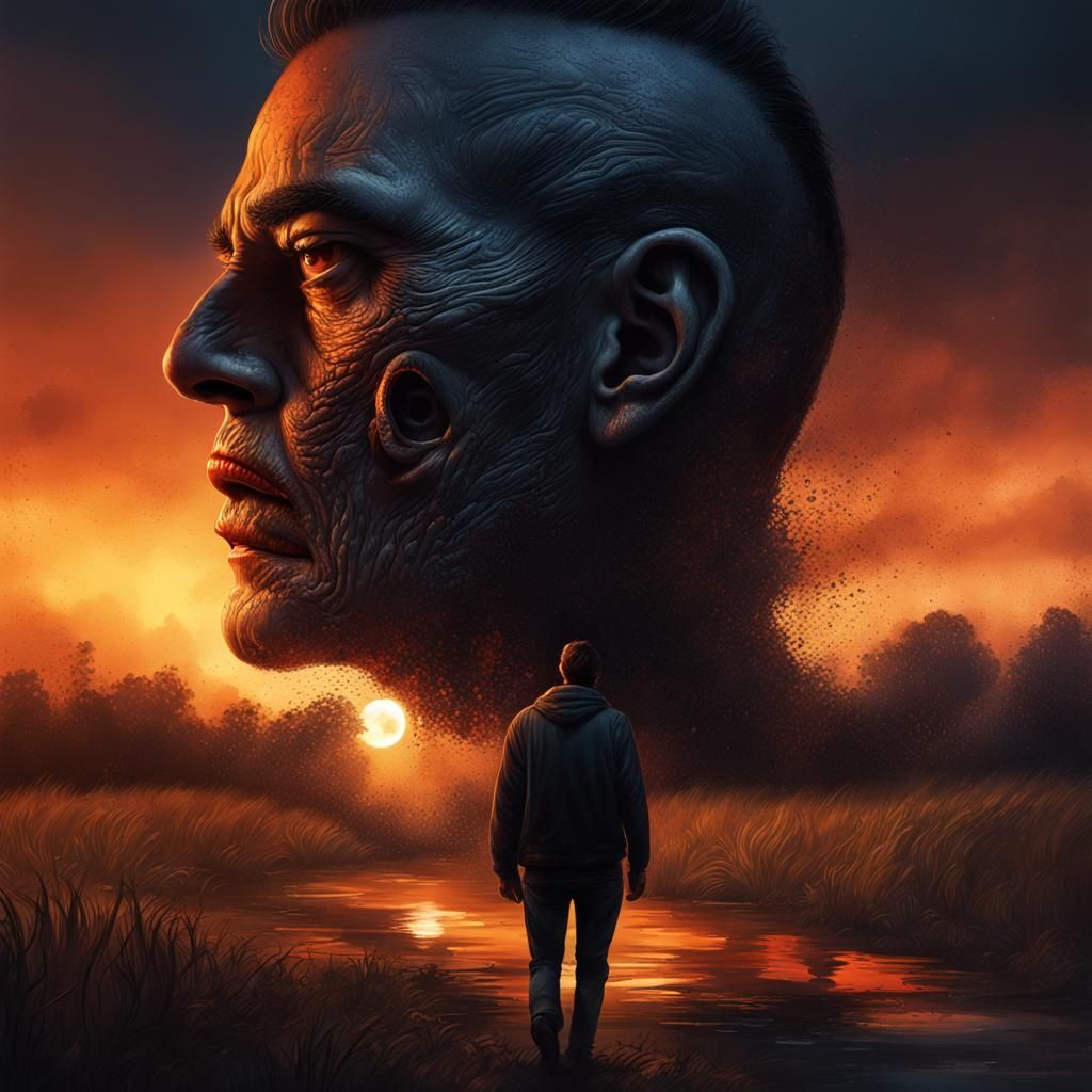 Darkness falls across the land