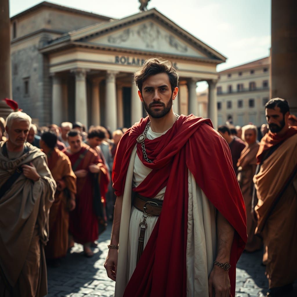 Consul Ben Barnes in Ancient Roman Senate