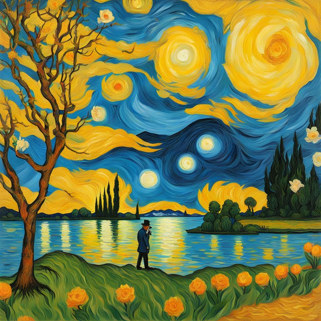 Van Gogh Style Impressionist Painting