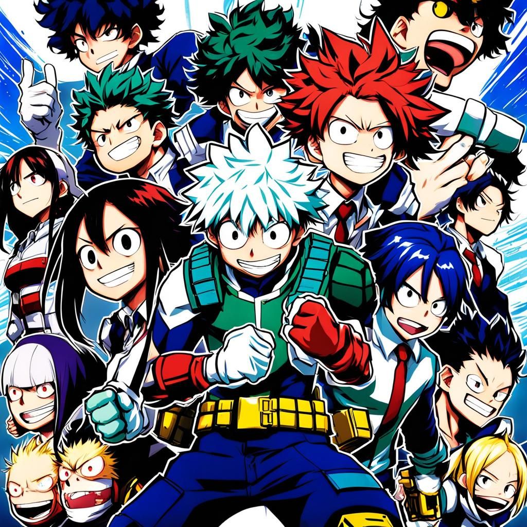 My Hero Academia Anime Style Key Visual