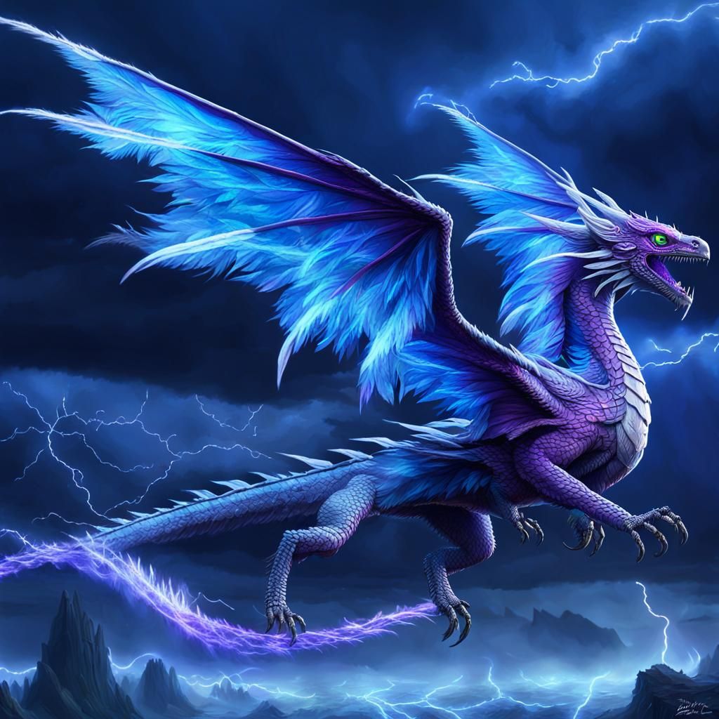 Cyclonia the Wind Dragon in Epic Flight