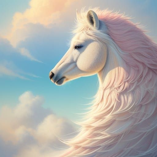 Golden Hedgehog on Cloudy Skies