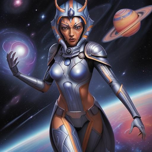 Ahsoka as Herald of Galactus in Space