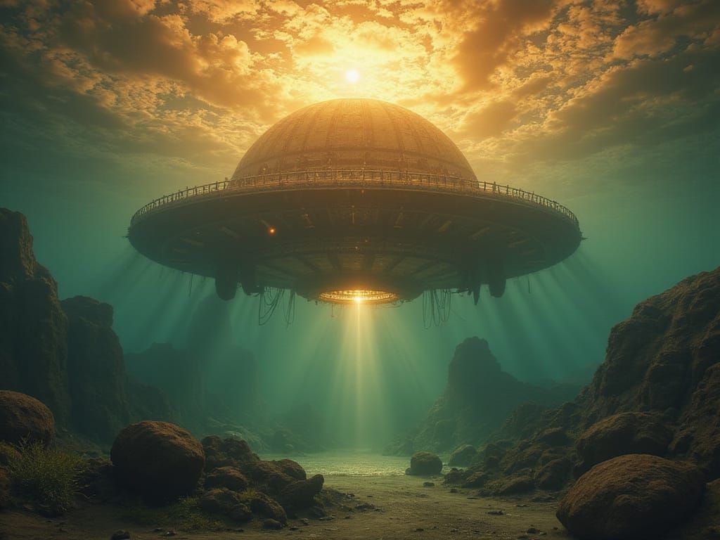 The Reverendmothership Descends Towards Underwater Rebels