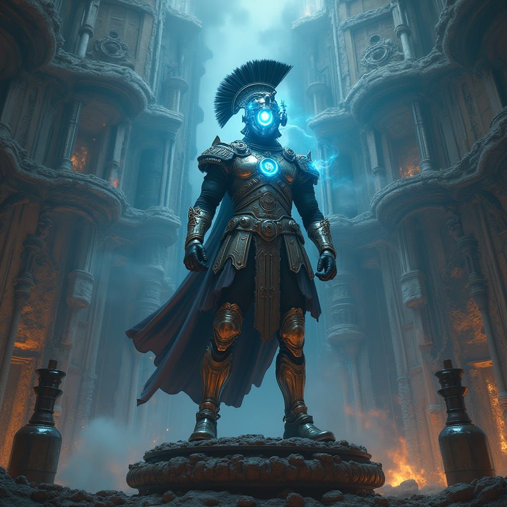 Chronos on Clockwork Colosseum in Biomechanical Style