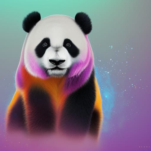 Rainbow panda