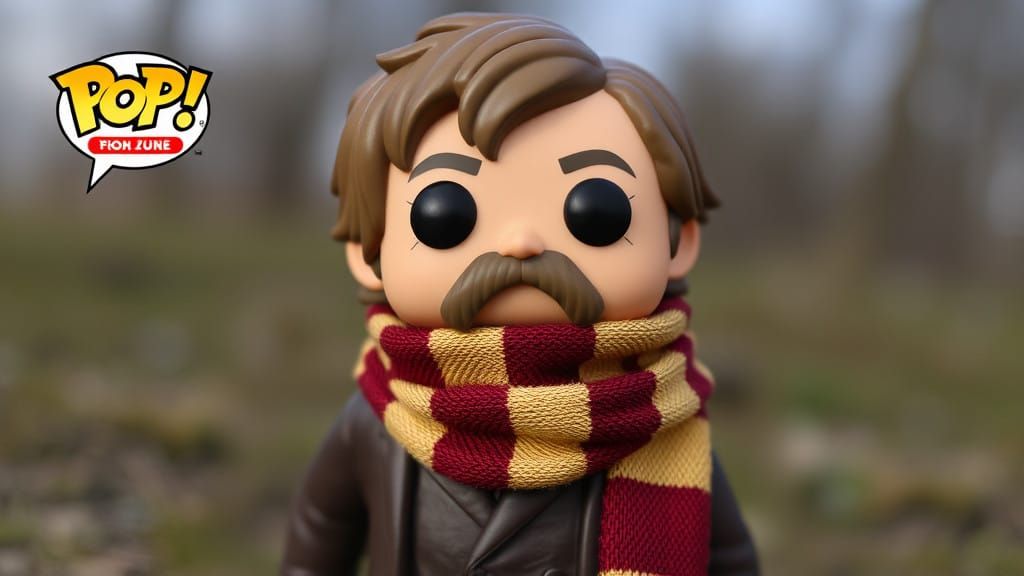 Tom Baker Doctor Who in Funko Pop Art Style