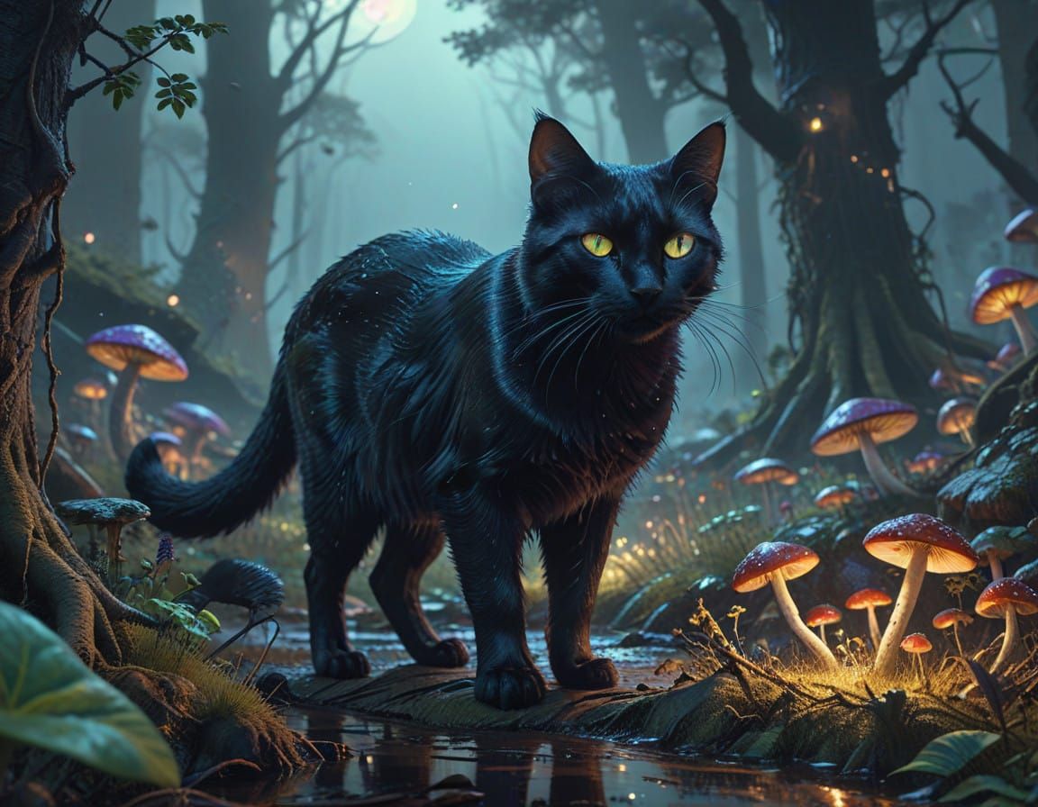 Mysterious Midnight Hunter Embodied in Dreamscape