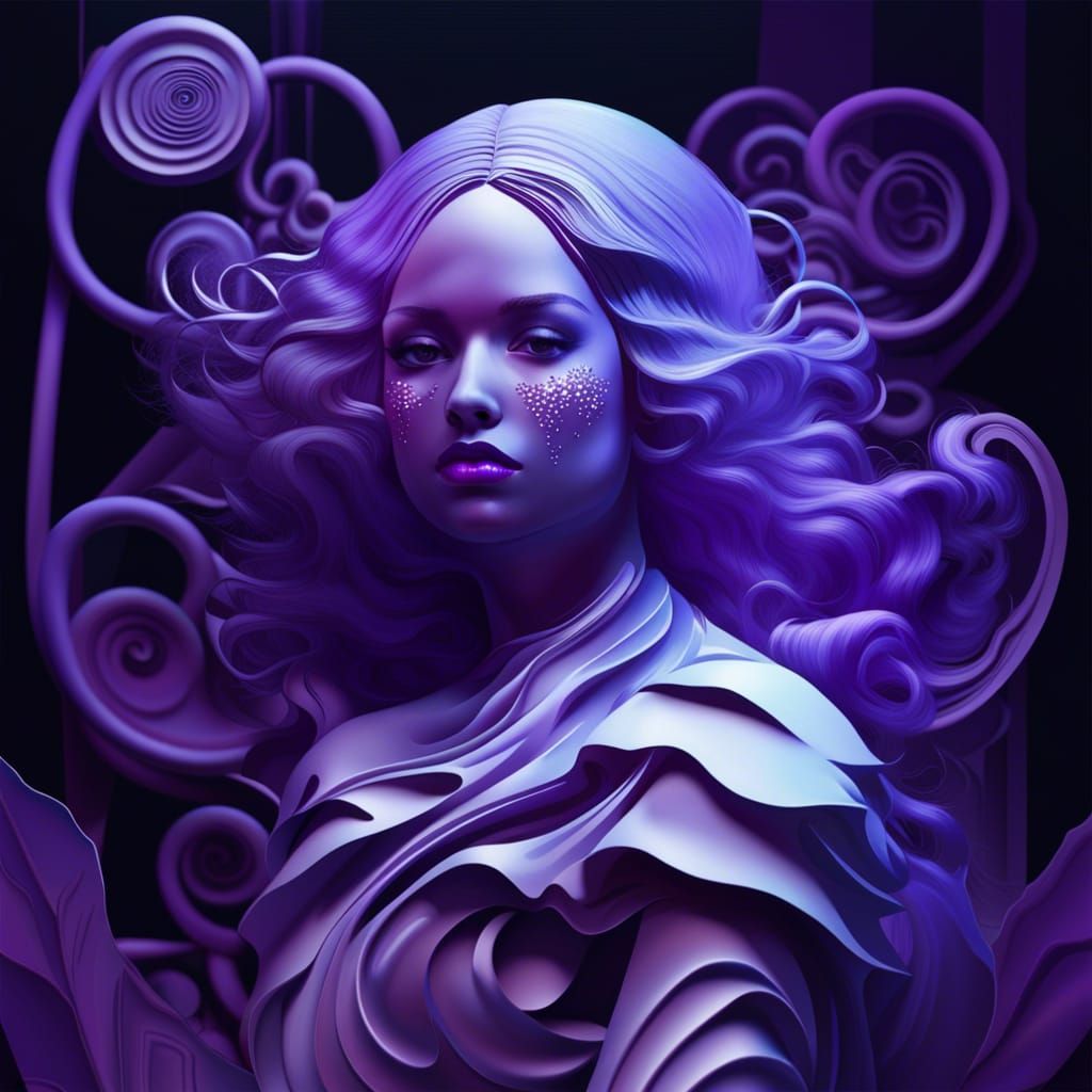 Purple Monotone Abstract Image