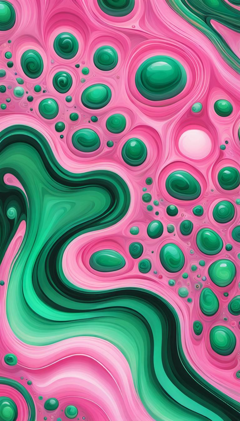 Magical Ethereal Abstract Art in Spectral Pink