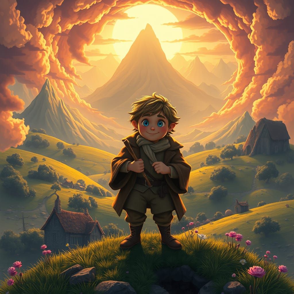 Bilbo Baggins Embarks on an Epic Quest in Vibrant, Fantastic...