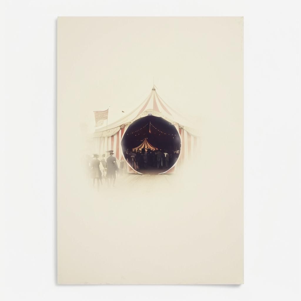 Vintage Circus Big Top in Golden Light