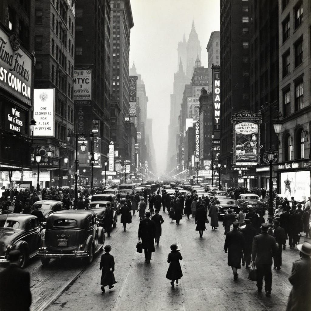 1930s New York City Vintage Photograph