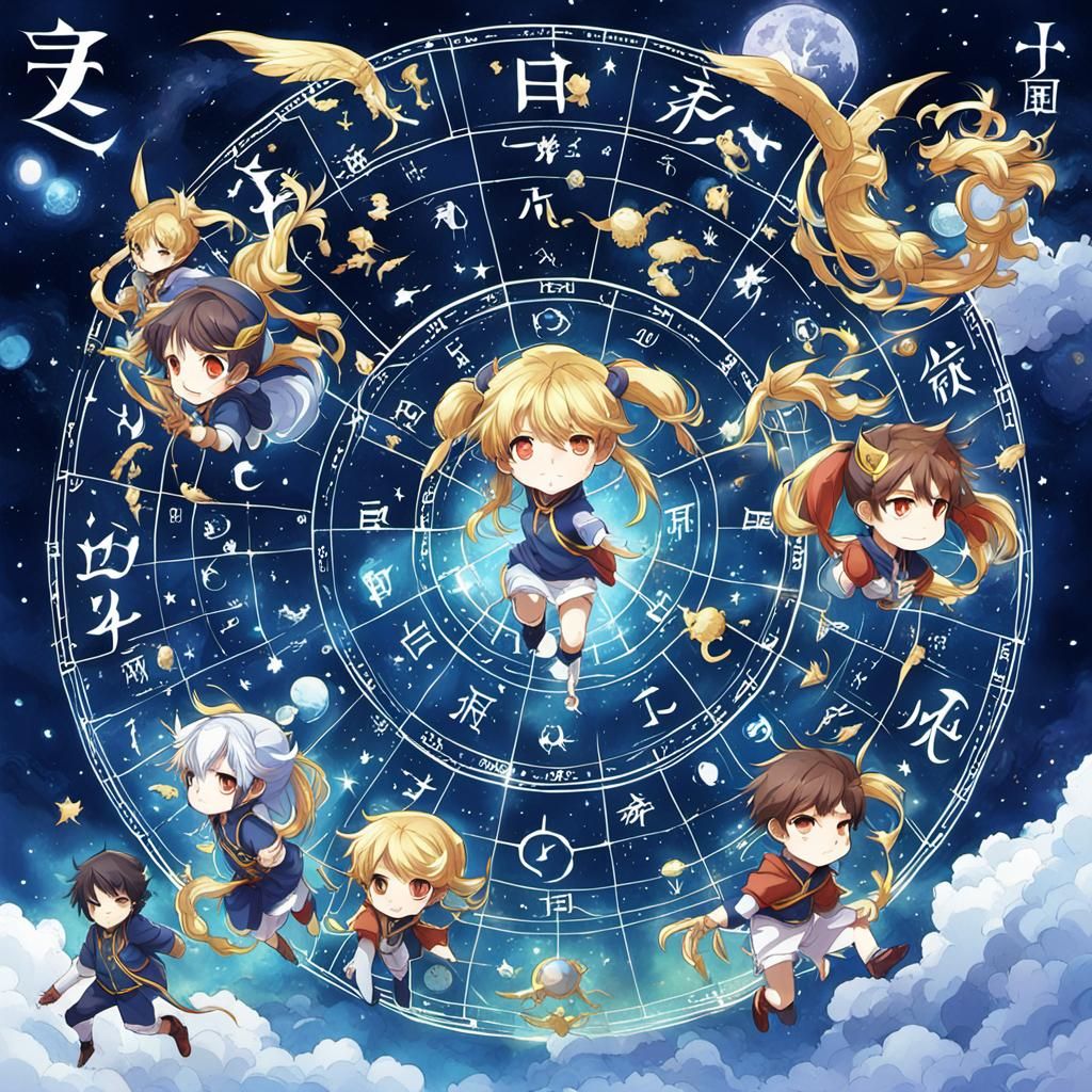 Anime Zodiac Key Visual Art