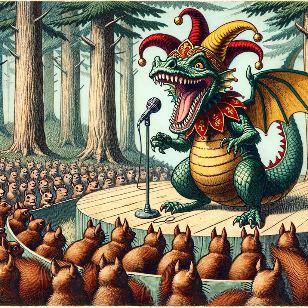 The thing about dragon jokes is they drag on way to long