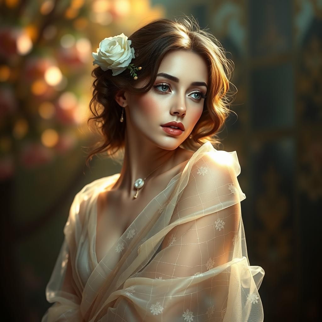 Ethereal Numenorian Enchantress: A Digital Masterpiece