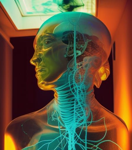 Detailed Venetian Glass Photo with Occult Undertones