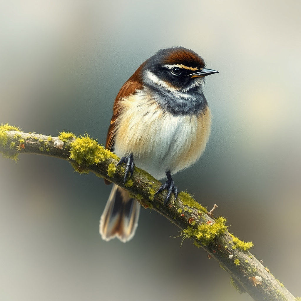 Stresemann's Bristlefront Illustration in Watercolor and Gou...